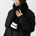 JILSANDER ジルサンダー+ マフラー スカーフ ウールマフラ— J40ZZ0148 J14732 レディース ブラック 秋冬 ウール ロゴ ...