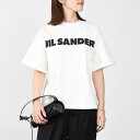 JILSANDER ジルサンダー オーバーサイズ ロゴ コットン Tシャツ ロゴT レディース NATURAL WHITE ホワイト J02GC0001 J45148 プレゼント ギフト オススメ 【オススメ商品】