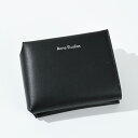 アクネ ストゥディオズ スマートウォレット レディース ACNE STUDIOS アクネ ストゥディオズ 財布 ウォレット レザー 三つ折りWALLET CG0097 レディース ユニセックス ブラック BLACK 黒 コンパクト ミニサイズ ロゴ 人気 おすすめ ギフト プレゼント