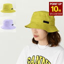 【8/5 0:00-23:59 P10倍】GANNI ガニ— ハット ロゴ バケットハット バケハ 帽子 Bucket Hat A5522 A552...