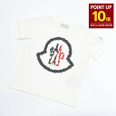 【8/5 0:00-23:59 P10倍】MONCLER モンクレール トップス Tシャツ 8C0000189AFV キッズ 子供 ホワイト 丸首 クルーネック...