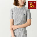 【8/5 0:00-23:59 P5倍】MAISON KITSUNE メゾン キツネ ニット ベイビーフォックス パッチ リブ トップス MW00811KT11...