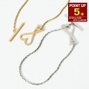 【8/10 0:00-8/11 23:59 P5倍】AMI ALEXANDRE MATTIUSSI AMI DE COEUR アミパリス ブレスレット アクセサリー チェーンブレスレット UJW917 361 メンズ ゴールド シルバー ロゴ ペンダント