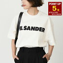 【8/10 0:00-8/11 23:59 P5倍】JILSANDER ジルサンダー オーバーサイズ ロゴ コットン Tシャツ ロゴT レディース NATURA...