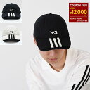 【最大12,000円オフクーポン配布中】Y-3 ワイスリー 3S CAP キャップ 帽子 JN7183 JM9041 メンズ ユニセックス ブラック オフホワイト ロゴ カジュアル ストライプス adidas アディダス