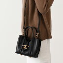 TOD'S トッズ バッグ ハンドバッグ ショルダーバッグ T タイムレス レザー ショッピング マイクロ XBWTSBA0000Q8E レディース ブラック ...