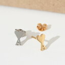 AMI ALEXANDRE MATTIUSSI アミパリス イヤリング ピアス AMI DE COEUR シングル ピアス UJW955 361 メンズ ユニセックス シルバー ゴールド 真鍮 片耳
