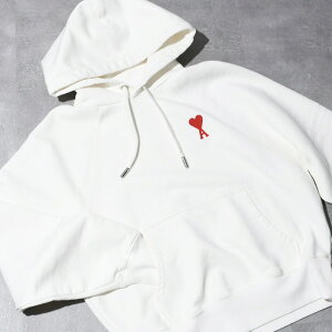 AMI ALEXANDRE MATTIUSSI アミ パリス パーカー フーディ HOODIE USW204 747 メンズ トップス トレーナー 白 ホワイト カジュアル シンプル ハート 人気 おすすめ ギフト