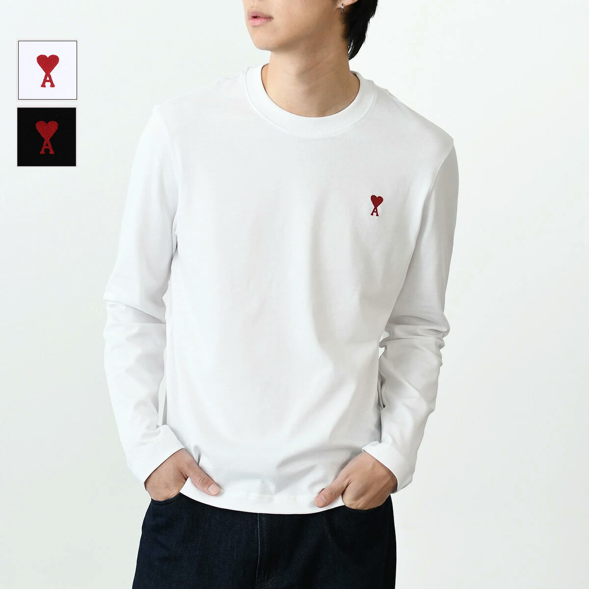 アミ メンズ 長袖Tシャツ USW017 740 185 楽天市場】ami alexandre mattiussi 長袖(Tシャツ・カットソー