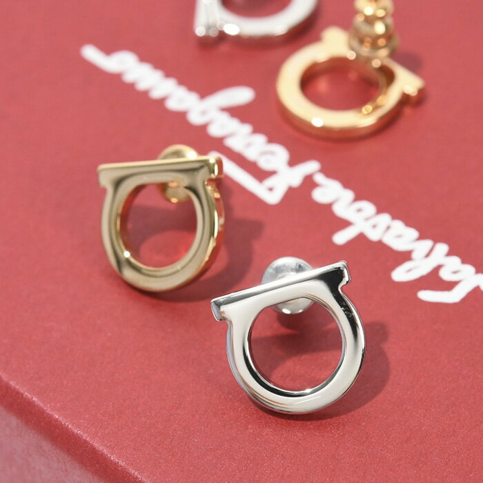 【全品P10倍&エントリーで全額ポイントバックのチャンス！】Salvatore Ferragamo サルヴァトーレ フェラガモ ガンチーニ ピアス 760119 イヤリング ジュエリー アクセサリー シルバー ゴールド 真鍮 シンプル レディース オススメのサムネイル