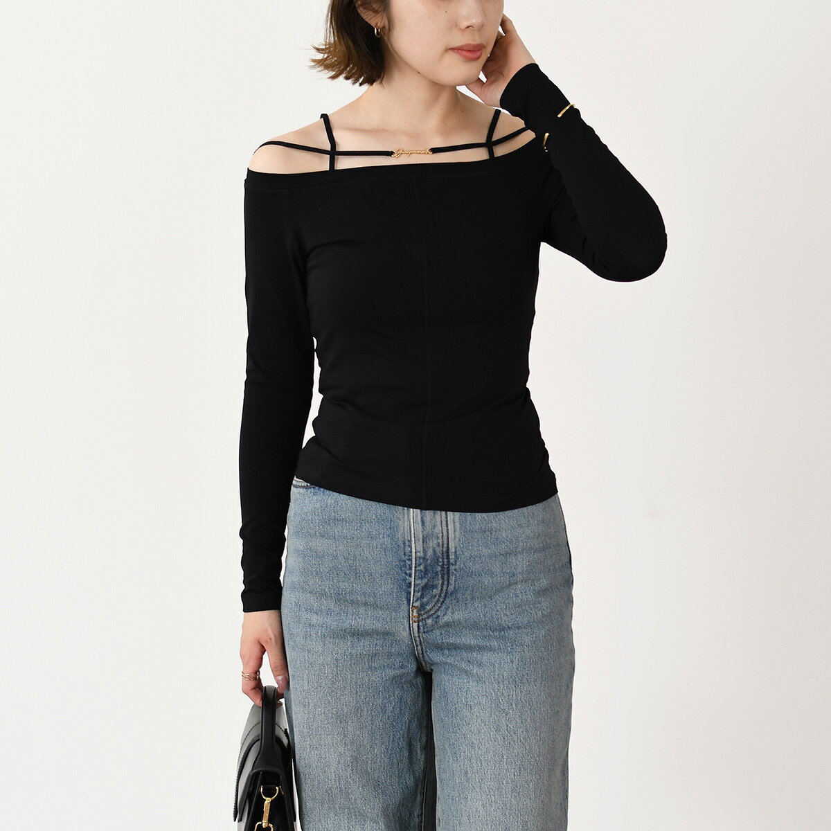 【5/18-19日P10倍】【ラスト1点】JACQUEMUS ジャックムス Tシャツ トップス カット...