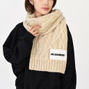 JILSANDER ジルサンダー マフラー スカーフ ロゴラベル J40TE0007 J14522 ケーブル レディース ユニセックス MILK 防寒 ホワイト...