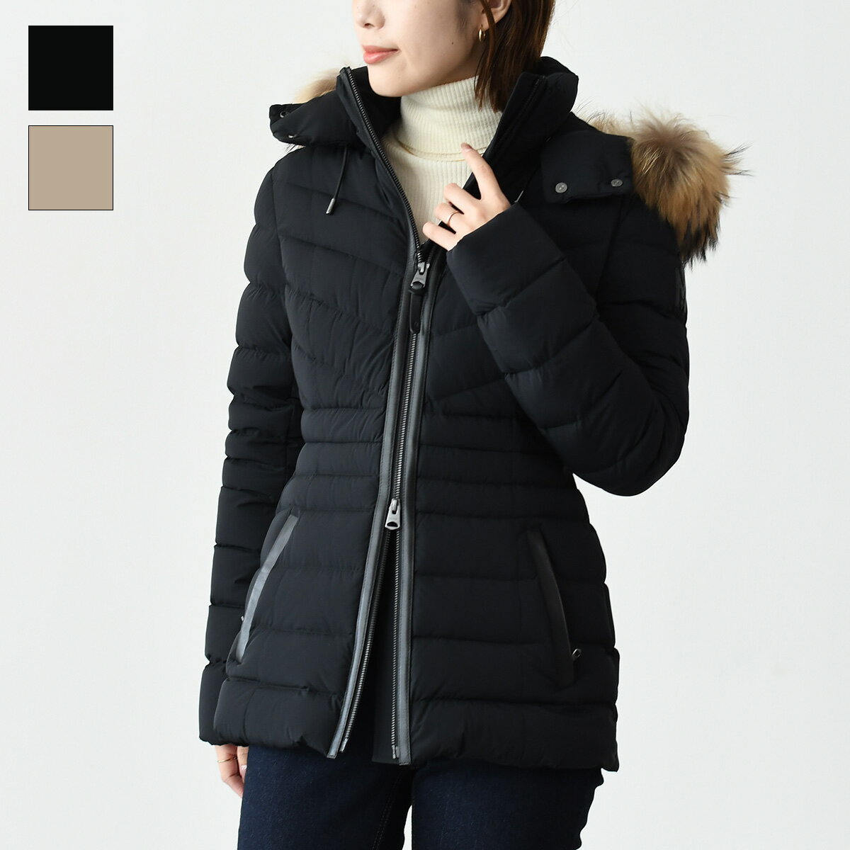 MACKAGE マッカージュ ダウン アウター PATSY-F ダウンジャケット レディース ブラッ ...