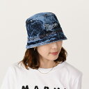 【8/1 0:00-23:59 P10倍】MARNI マルニ 帽子 ハット マーブルダイデニム バケットハット CLMC0055S1USCV35 レディース デ...