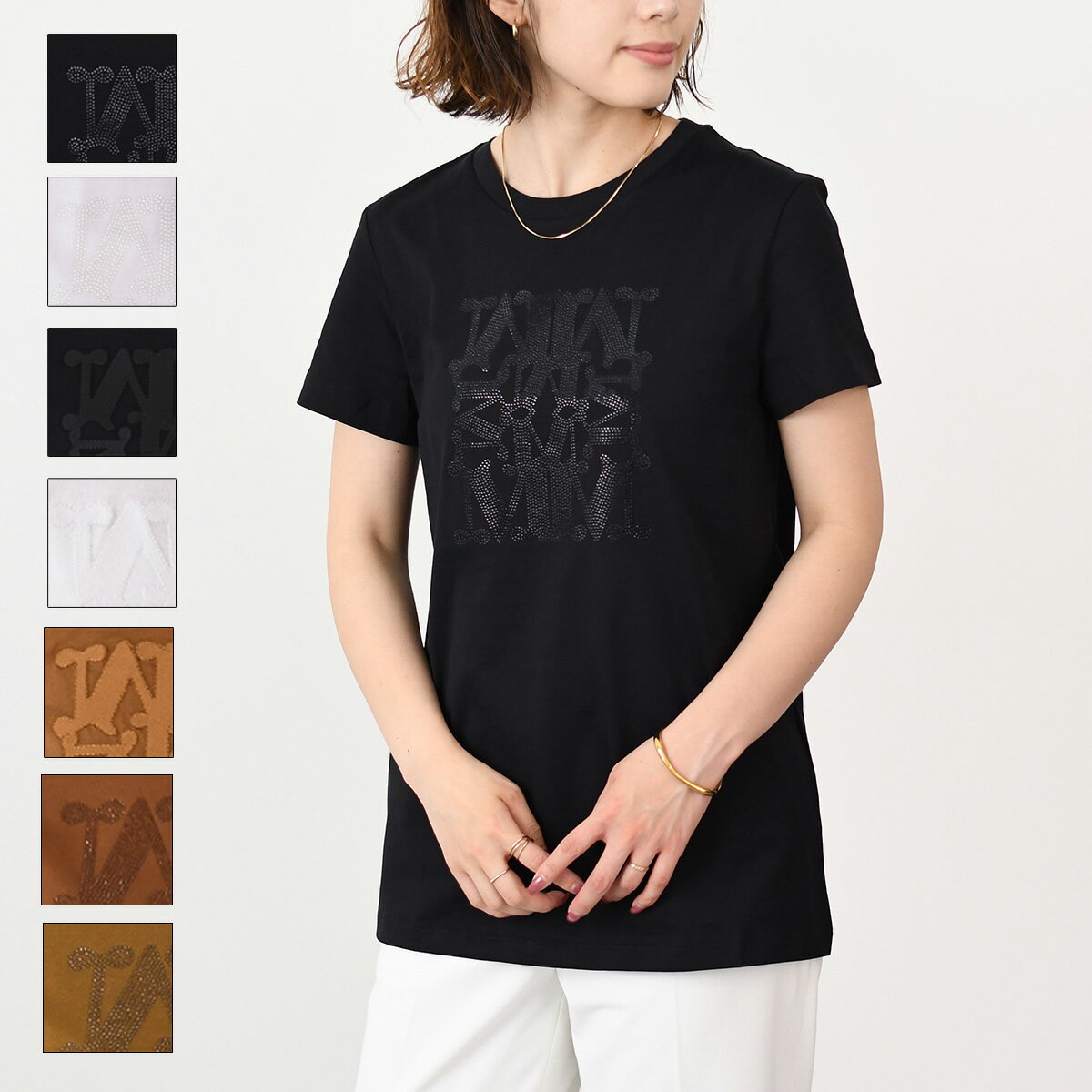 ◆Max Mara◆ Estella ショートスリーブ Tシャツ コットン 楽天市場】MaxMara マックスマーラ(カラーホワイト)(Tシャツ