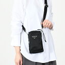 PRADA プラダ スマホケース Re-Nylon スマートフォンケース 2ZH155 2DMI レディース ユニセックス ブラック ショルダー ミニポーチ ロ...