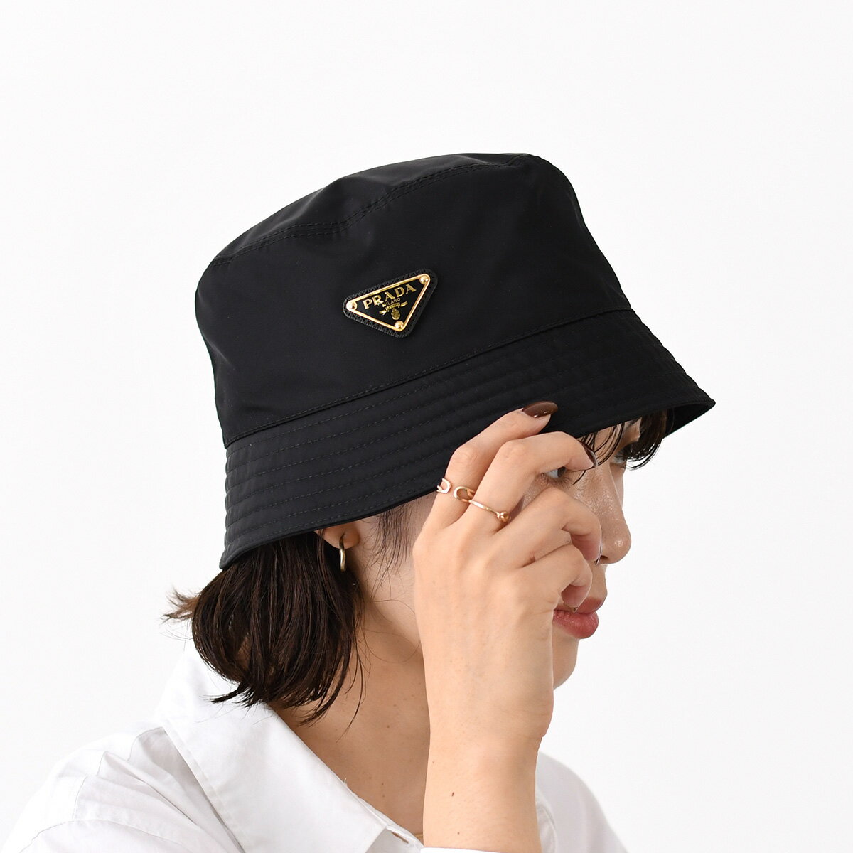 【美品】PRADA バケットハット PRADA - 2020AW 新作 PRADA バケットハット yuri様専用の通販 by