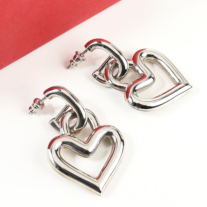【P10倍対象】Roger Vivier ロジェ ヴィヴィエ アクセサリー ハート ピアス REWOR560100AGK レディース シルバー キャッチクロージャー ロゴ刻印 sstmcp