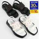 【30%OFF&最大20,000円OFFクーポン!】TOD'S トッズ サンダル カットアウトロゴサンダル XXW11K0IF10MID レディース ブラック ホワイト 春夏 ロゴ 0717st2 sstmcp