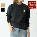 【最大20,000円OFFクーポン!】MAISON KITSUNE メゾン キツネ トップス スウェット スピーディ フォックス パッチ スウェットシャツ MW00309 KM0307 レディース ブラック コットン 刺しゅう クルーネック