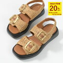 【20%オフクーポン対象商品】TOD'S トッズ サンダル シューズ 靴 ラフィア XXW11K0FO70RDQ XXW11K0FO70RDU レディース ブラウン ベージュ 春 夏 カジュアル ベルト フラット 厚底 sstmcp