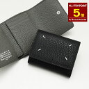【全商品P5倍】MAISON MARGIELA メゾン マルジェラ ミニ財布 コンパクト財布 ZIP付 3つ折り 財布 SA3UI0010P4455 レディース 4ステッチ 折りたたみ 無地 レザー