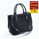 【9/20限定P5倍&最大12,000円オフクーポン】PRADA プラダ バッグ ロゴ ジャカード キャンバス & レザー ハンドバッグ 1BA172 UCW ...