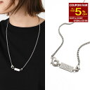 【2日間限定5%OFFクーポン】MM6 MAISON MARGIELA エムエムシックス メゾン マルジェラ ネックレス チェーン ネックレス SM7UU0119 P8601 レディース ユニセックス シルバー アクセサリー シンプル ロゴ ギフト