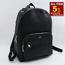 【5%OFFクーポン】HUGO BOSS ヒューゴボス バッグ リュック ZAIR S BACKPACK 50548179 メンズ ブラック バックパック リサイクルレザー 大容量 A4収納可能 通勤 通学(4)