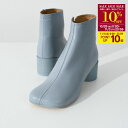 【11/1限定P10倍|10%OFF対象】MM6 MAISON MARGIELA エムエムシックス メゾン マルジェラ ブーツ アナトミックブーツ S59WU0234 P3628 レディース アンクルブーツ ライトブルー レザー