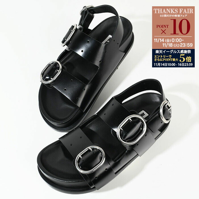 【P10倍対象＆金土日限定クーポン配布中】JILSANDER ジルサンダー サンダル スポーツサンダル バックル..