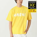 【30%OFFクーポン&P10倍】MARNI マルニ レタリング ロゴ Tシャツ コットン メンズ トップス THJET49EPHUSCS11 春夏 半袖 カッ...