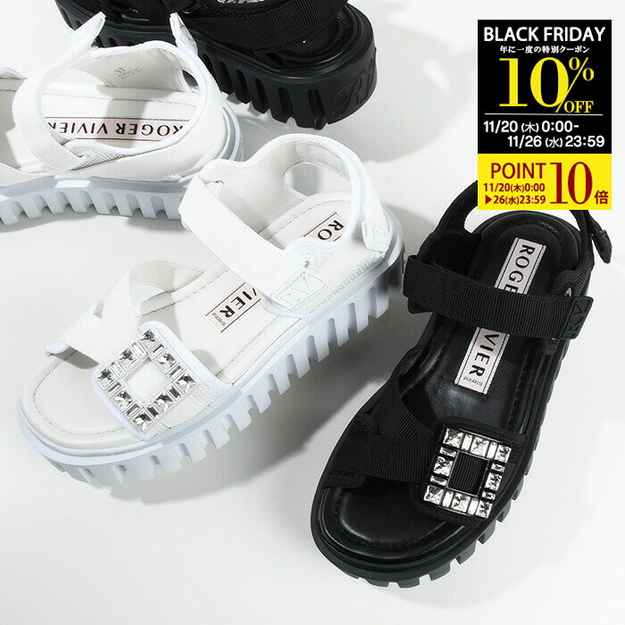 【10％OFFクーポン＆P10倍】Roger Vivier ロジェ ヴィヴィエ ヴィヴ ゴーシック トレッキー ストラス ..