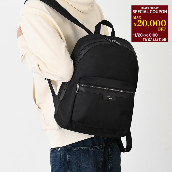 【限定クーポン配布中】HUGO BOSS ヒューゴボス バッグ RAY BACKPACK 50536170 メンズ ブラック ポリエステル バックパック リュック デイパック 通勤 通学