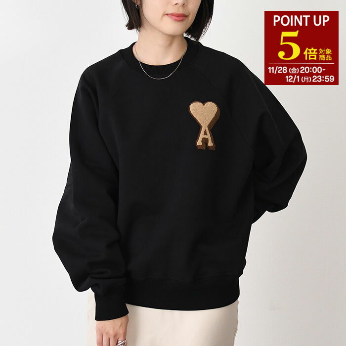 【P5倍対象商品】AMI ALEXANDRE MATTIUSSI アミパリス トップス スウェット AMI DE COEUR ヘビー ルー..