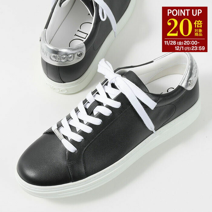 【P20倍対象商品】JIMMY CHOO ジミーチュウ ローカット シューズ 靴 スニーカー ROMEMAZA メンズ メタリック カーフレザー スタイリッシュ