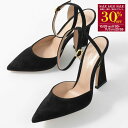 【30%OFF対象】GIANVITO ROSSI ジャンヴィト ロッシ AURA D'ORSAY パンプス G95393 15RIC 靴 シューズ BLACK ブラック 黒 レディース オケージョン 結婚式 アンクルストラップ