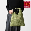セレクトショップFELICEで買える「【20%OFF対象|決算SALE】MM6 MAISON MARGIELA エムエムシックス メゾン マルジェラ バッグ ハンドバッグ Japanese ジャパニーズ スモール フェイクファー S54WD0043 P7178 レディース グリーン ボア ロゴ スナップボタン」の画像です。価格は52,800円になります。
