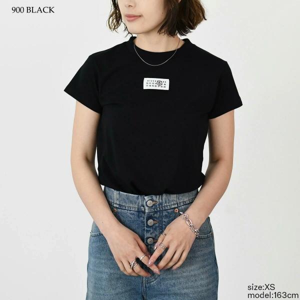 人気品薄モデル MAISON MARGIELA ラメロゴ クロップド Tシャツ 楽天市場】メゾンマルジェラ tシャツ（サイズ（S/M/L）L）の通販