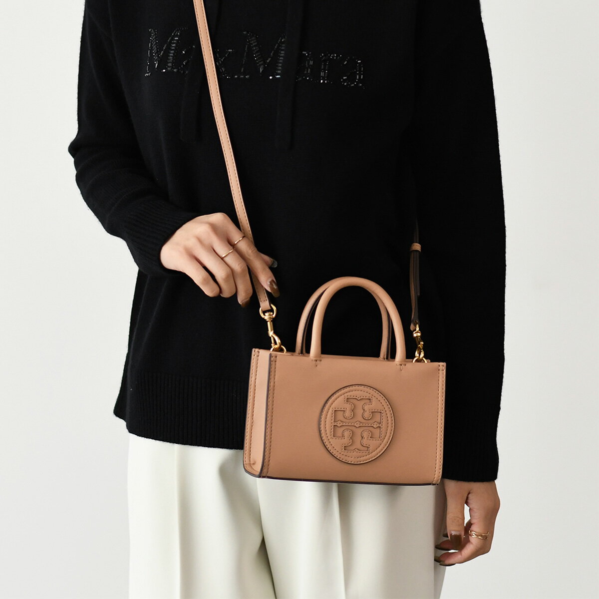 TORY BURCH トリーバーチ バッグ ショルダーバッグ ハンドバッグ エラ バイオ ミニトート 145613 レディース ブラック グレージュ ブラウン ミニバッグのサムネイル