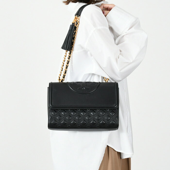 TORY BURCH トリーバーチ ショルダー バッグ フレミング 76997 黒 ブラック BLACK レザー レディース オケージョンのサムネイル