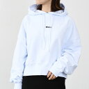 【訳あり】 MSGM エムエスジーエム パーカー ショート丈 ロゴプリント フーディー 2000 MDM509 クロップド レディース WHITE ホワイト 白...