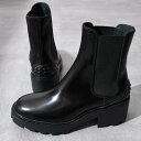【訳あり】TOD'S トッズ ブーツ 靴 ショートブーツ サイドゴア レザー アンクルブーツ XXW08D0EA10AKT レディース ブラック 黒 秋冬 シュ...