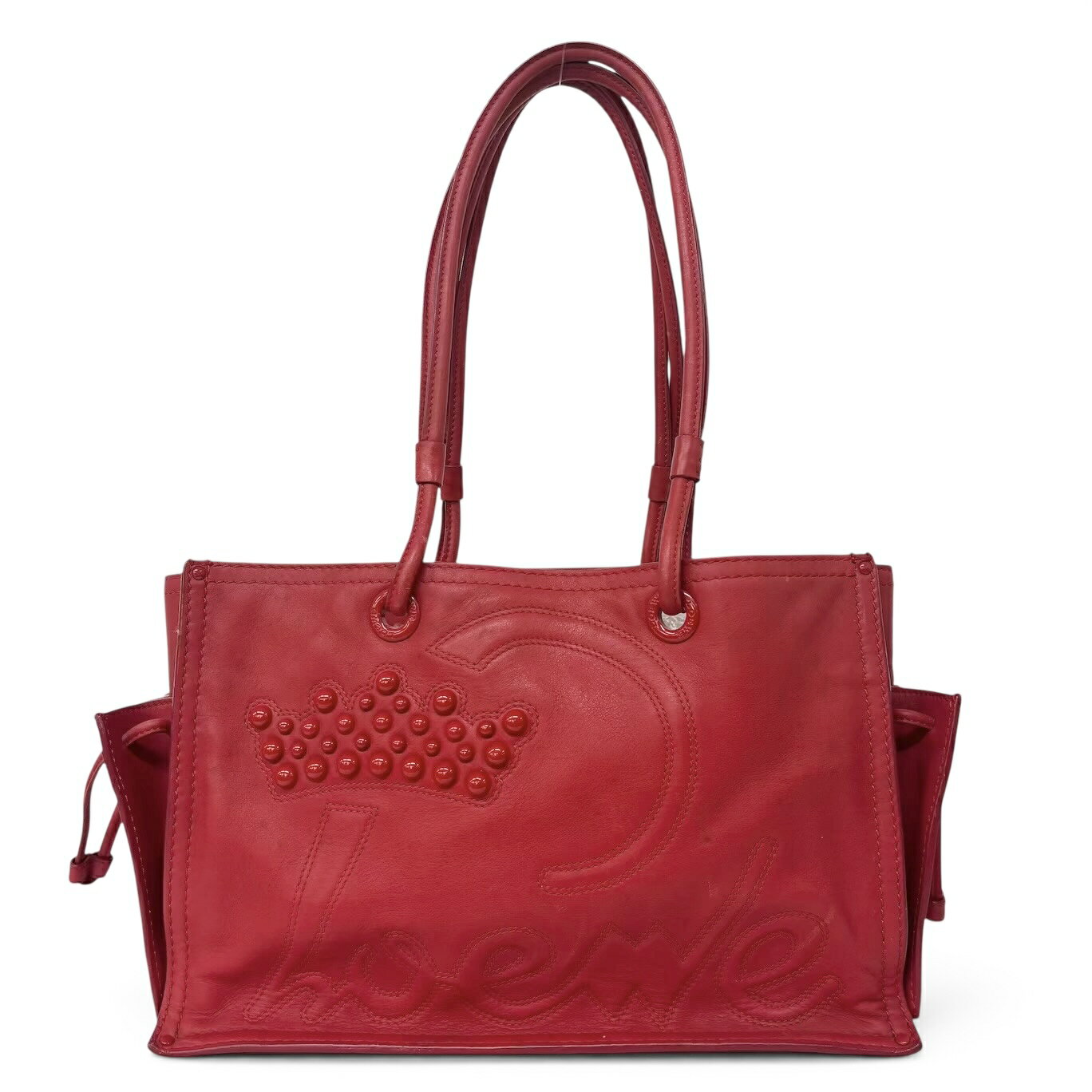 【美品】LOEWE　ショルダーバッグ　レッド 楽天市場】ロエベ loewe（カラーレッド）（ショルダーバッグ