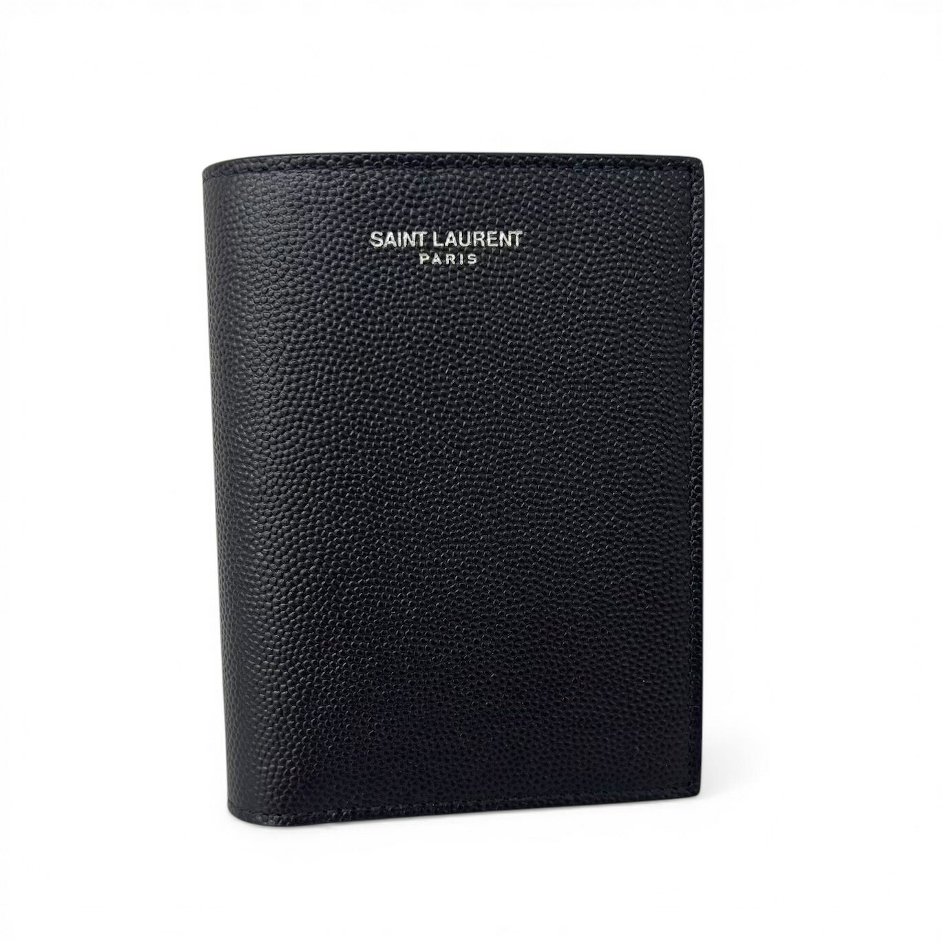 M - SAINT LAURENT サンローラン 二つ折り財布 668726 BTY0N メンズ レディース レザー ロゴ 小銭入れなし ミニ財布