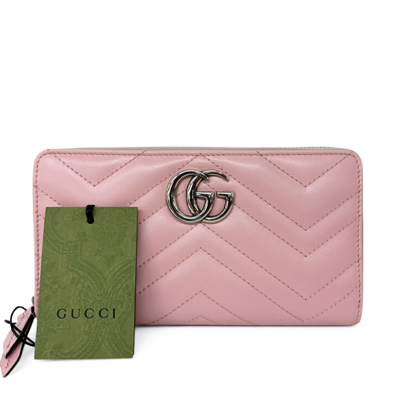 グッチ 長財布(ラウンドファスナー) GUCCI GGマーモント 443123 レディース アウトレット ピンク