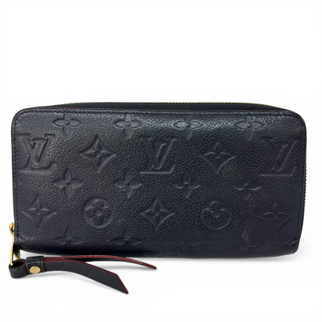 ルイ・ヴィトン LOUIS VUITTON 財布 モノグラム アンプラント レディース ブランド 長財布 ジッピーウォレット マリーヌルージュ M62121 ネイビー レッド ラウンドファスナー 【中古】 ジッピー・ウォレット 超美品 ルイヴィトン LOUIS VUITTON モノグラム
