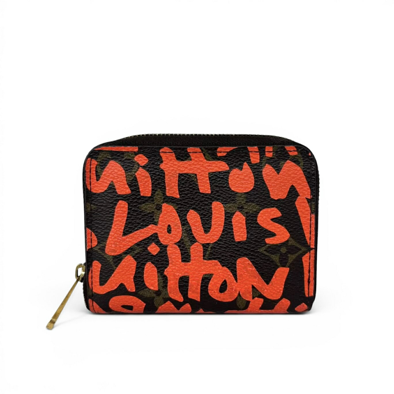 LOUIS VUITTON - LOUIS VUIUON ルイヴィトン　 ジッピー コインパース レディース・メンズ コインケース M93708 モノグラム　グラフィティ オレンジ