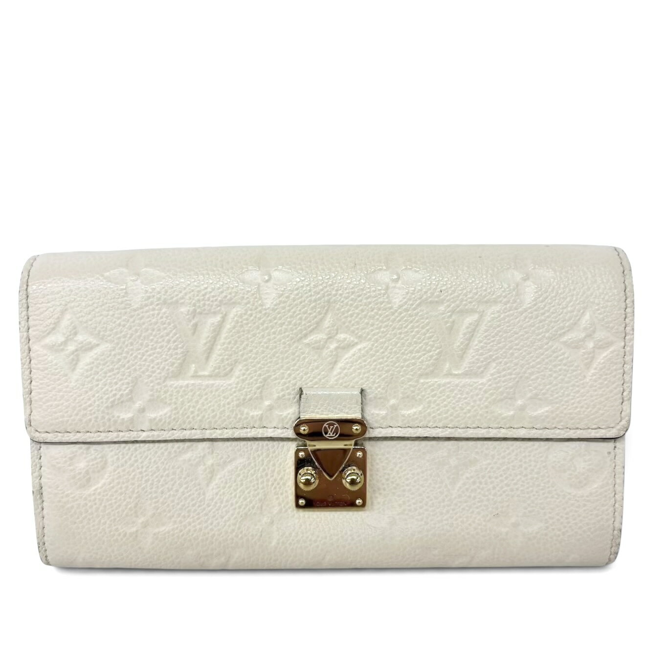 B, F, H, J, P, W - LOUIS VUITTON ルイヴィトン 長財布 M83276 ポルトフォイユ サラ メティス モノグラム アンプラント クレーム