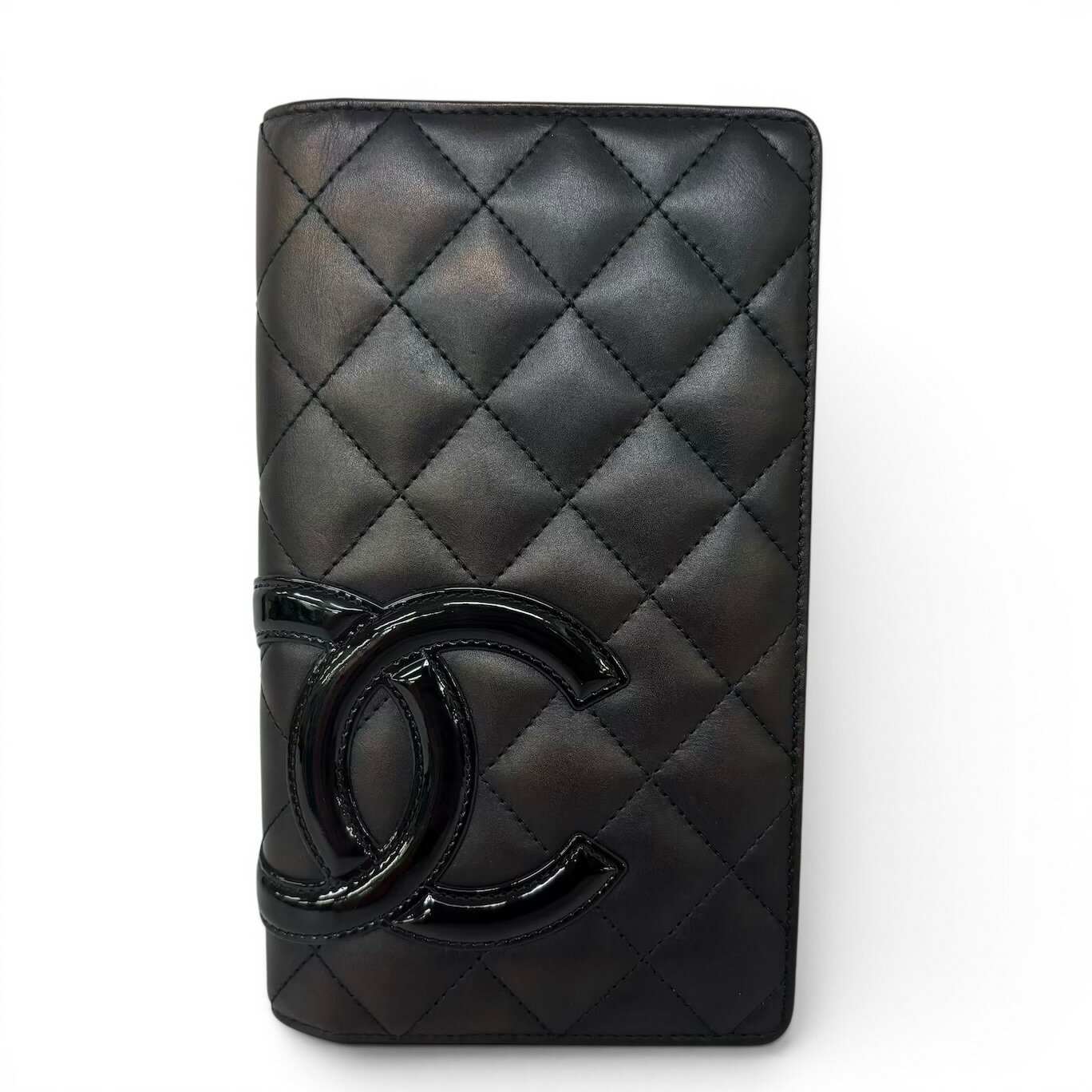 CHANEL シャネル 二つ折り財布 カンボンライン シャネル CHANEL 二つ折り 財布 カンボンライン ピンク 黒 正規品